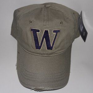 Washington Huskies Adjustable Distressed Cap